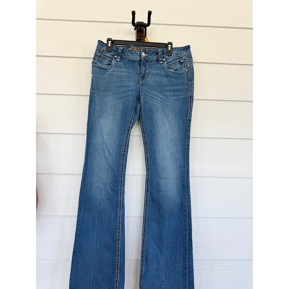 D- 68- Rock Revival Johanna B400 Bootcut Jeans Blue Denim 31 NKJ1043B400